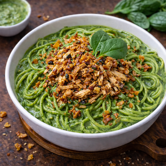PROTEIN PASTA VERDE & EFFILOCHÉ DE POULET